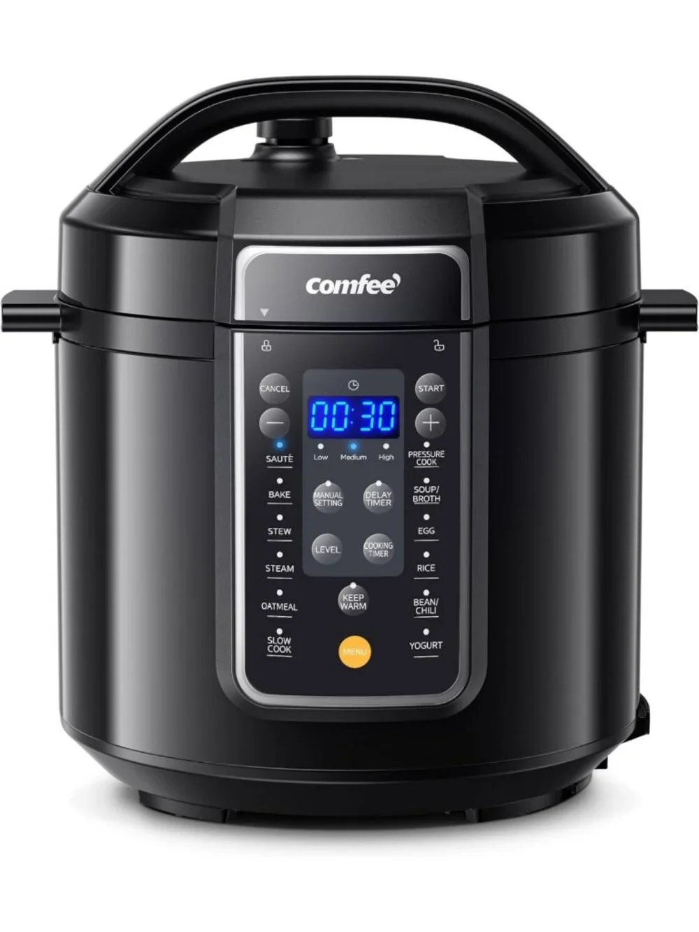 12-in-1 Electric Pressure Cooker, 6 Quart Nonstick Pot, Multi-Cooker for Easy